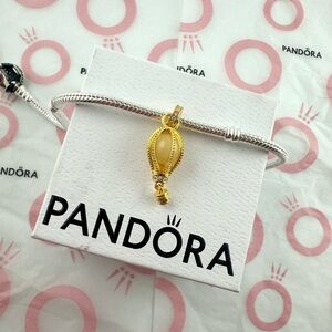 Pandora Sparkling Clear  Hot Air Balloon Dangle Pandora Charm